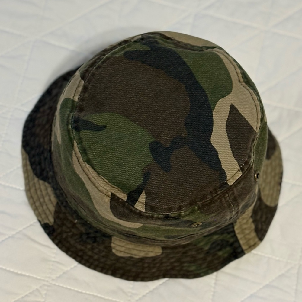 SOLD - Steve Madden Camo Utility Bucket Hat 100% Cotton One Size - Picture 6 of 9